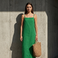 🎉 LIMITED TIME 40% OFF! 👗 Women's Casual Solid Color Slip Dress – Lightweight Cotton Blend & Flowing Maxi Length 🌸