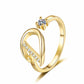⏳Limited-time 50% off⏰Adjustable Sparkle Initial Ring for Women💍