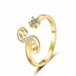 ⏳Limited-time 50% off⏰Adjustable Sparkle Initial Ring for Women💍