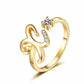 ⏳Limited-time 50% off⏰Adjustable Sparkle Initial Ring for Women💍