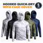 📢📢50% OFF !! ⏰Men's 5-Pack UV Protection Hooded Sun Shirts