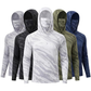 📢📢50% OFF !! ⏰Men's 5-Pack UV Protection Hooded Sun Shirts