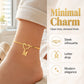 📢📢50% OFF !! ⏰Heart Initial Anklet Snake Chain