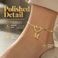 📢📢50% OFF !! ⏰Heart Initial Anklet Snake Chain