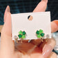 🍀 50% OFF NOW! ✨ Four-Leaf Clover Huggie Hoop Earrings – Delicate design, lightweight & lucky charm – Perfect for daily wear or gifting 💚