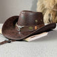 📢📢50% OFF !! ⏰Vintage Wide Brim Cowboy Hat with Strap