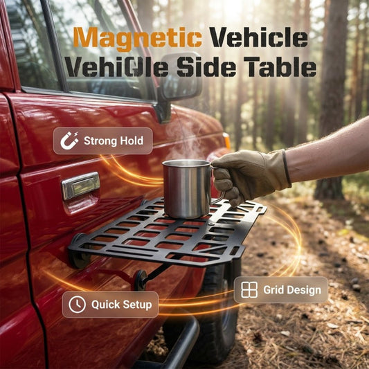 📢📢50% OFF !! ⏰Portable Magnetic Car Side Table🚗🔩