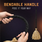 Animated Witch Broom Halloween Decoration with Lights and Sound