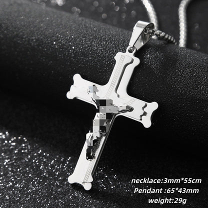 ⏳🔥LIMITED-TIME 50% OFF! ⏰✝️Bold Cross Pendant Necklace✨