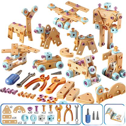 🧠📚Kids' STEM Construction Toy Set | A Great Birthday and Holiday Gift for Ages 3 and Up