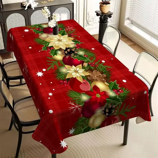 🎅🏻Christmas Sale 40% OFF !!🎁Waterproof Rectangular Christmas Tablecloth