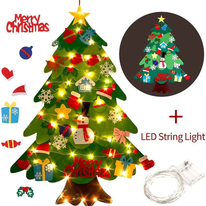 🎄 50% OFF! ✨ DIY Felt Christmas Tree Set – No-glue, reusable & toddler-friendly ✨