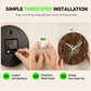 🔥Limited-Time Offer🕰️12-Inch Silent Wooden Wall Clock – Luminous Glow & MDF Wood Grain✨