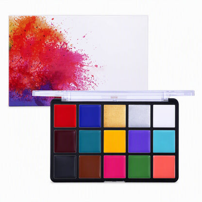 15 Colors Oil Based Face and Body Paint Palette