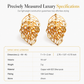🌸 50% OFF NOW! 🌸18K Gold-Plated Double Leaf Earrings – Sparkling CZ, Two-Way Wear Design