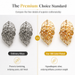 🌸 50% OFF NOW! 🌸18K Gold-Plated Double Leaf Earrings – Sparkling CZ, Two-Way Wear Design