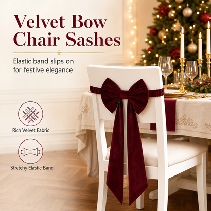📢📢40% OFF !! 🎀 Large Velvet Christmas Bow Ornament for Holiday Tree and Home Decoration