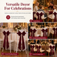 📢📢40% OFF !! 🎀 Large Velvet Christmas Bow Ornament for Holiday Tree and Home Decoration